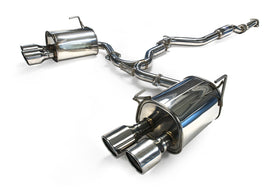 Invidia Q300 Rolled Polished 4 tip Catback Exhaust | 2015-2018 Subaru WRX / STI - 0