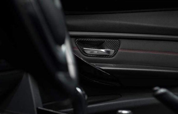 AutoTecknic Dry Carbon Interior Door Handle Trims | BMW F-Chassis