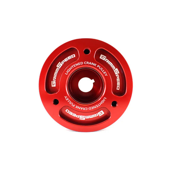 Grimmspeed Lightweight Crank Pulley Red For Subaru All EJ Engines GrimmSpeed