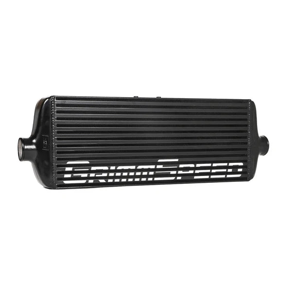 Grimmspeed Front Mount Intercooler Kit Black Coated Inc. Black Piping For Subaru 15-21 WRX