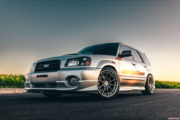 VR Forged D03-R Wheel Package Subaru WRX | Impreza | Forester 18x9.5 Hyper Black