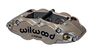 WILWOOD Caliper-FNSL6R-ST-L/H - Nickel 1.62/1.12/1.12" Pistons, 1.10" Disc