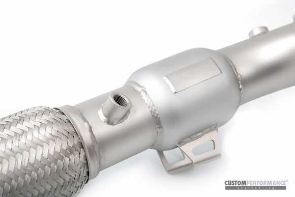 CP-e Ford Fusion '14-.QKspl Downpipe. Stock Flange Back. 2.25 or 3.00 Catback