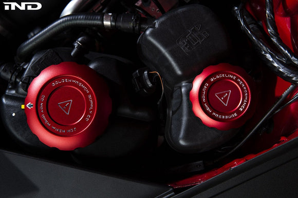 Goldenwrench Blackline Performance A90 Supra Coolant Cap Cover Set