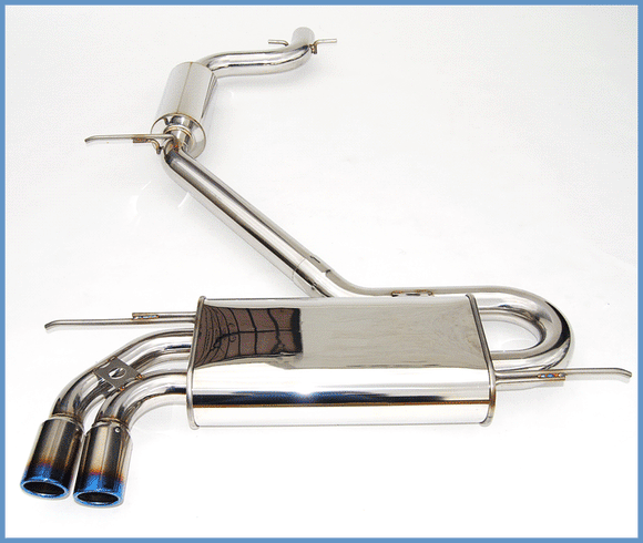 Invidia 05-08 VW Golf GTI Q300 Rolled Titanium Tip Cat-Back Exhaust