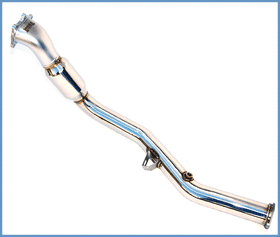 Invidia 05+ AT LGT Polished Divorced Waste Gate Downpipe with High Flow Cat
