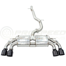 Invidia 2022+ Volkswagen Golf R MK8 76mm R400 Valved Cat Back Exhaust Rolled TI Tips - 0
