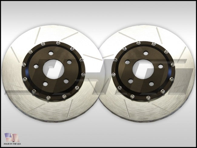 Front Rotors (pair) JHM 2-piece Lightweight for D4 A8 and C7 C7.5 A6-A7 w 356mm front rotors