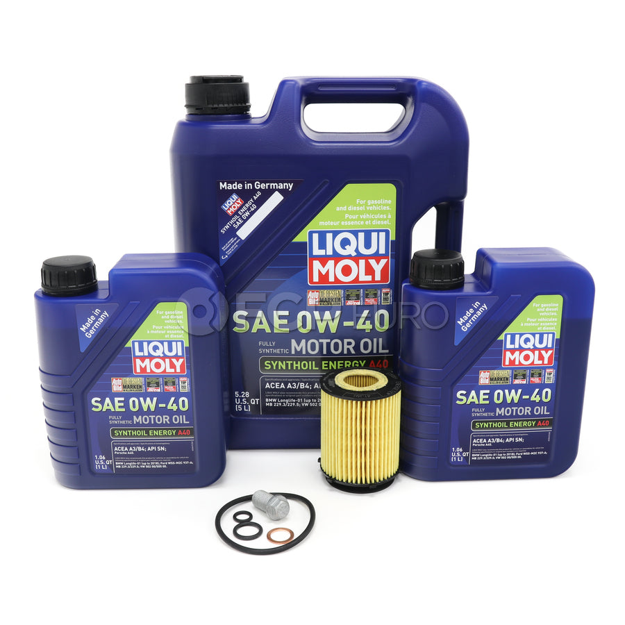 Mercedes Oil Change Kit 0W-40 Liqui Moly