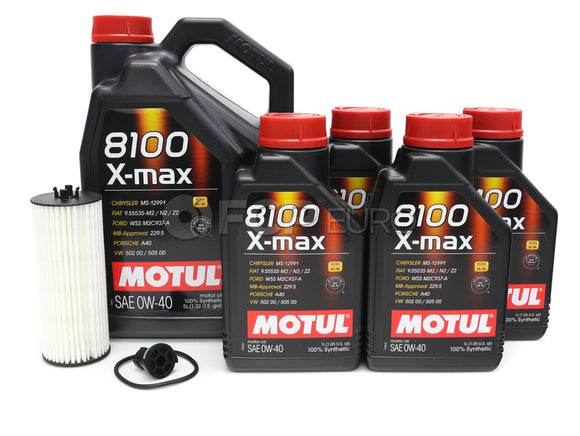 Mercedes Oil Change Kit 0W-40 - Motul X-max 1761800800