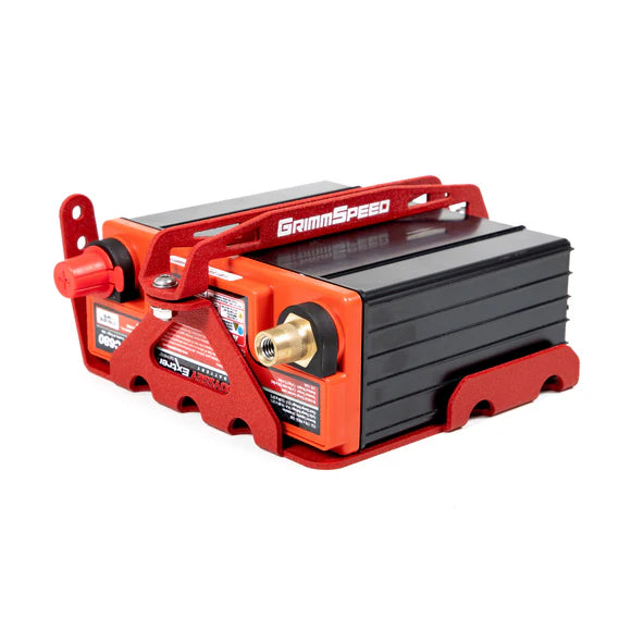Grimmspeed Lightweight Battery Mount Kit Red For Subaru 08-21 WRX/STI GrimmSpeed