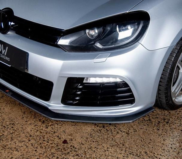 Flow Designs MK6 Golf R Front Lip Splitter & Aerospacers V3