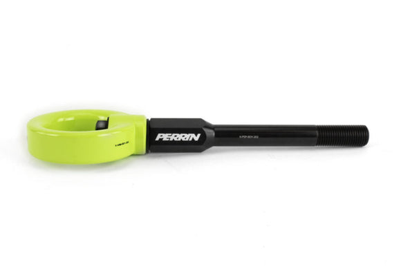 Perrin 08-14 Subaru WRX/STI Hatchback Tow Hook Kit (Rear) - Neon Yellow