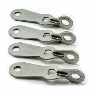 BK LAP BELT MOUNT KIT (PAIR) - INSIDE AND OUTSIDE MOUNTS FOR 2 SEATS -SHORT