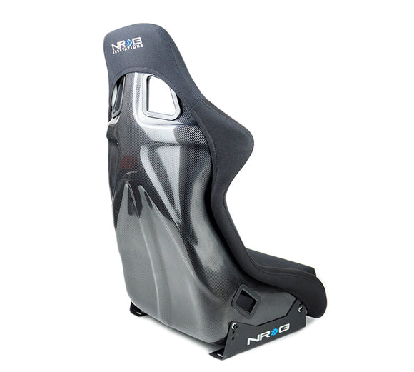 NRG Carbon Fiber Bucket Seat - Large - Black
