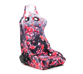 NRG Reclinable Bucket Racing Seat (Pair) Sakura Print