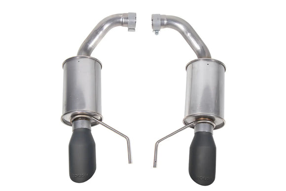 Roush 2024 Mustang GT & EcoBoost Dual Tip Axle Back Exhaust - Black Tip