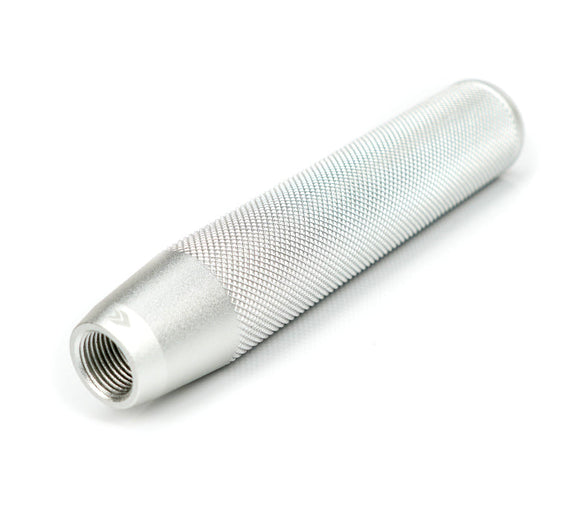 NRG Shift Knob Knurl Hidden Gem Long Silver