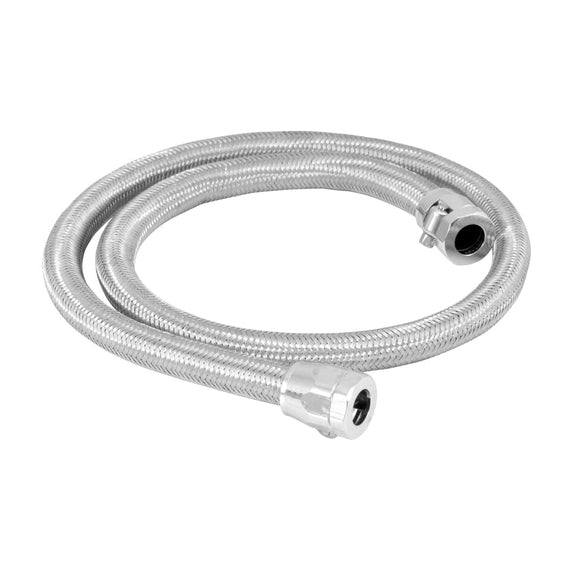 Spectre Stainless Steel Flex Fuel Line 3/8in. ID - 3ft. w/Chrome Clamps