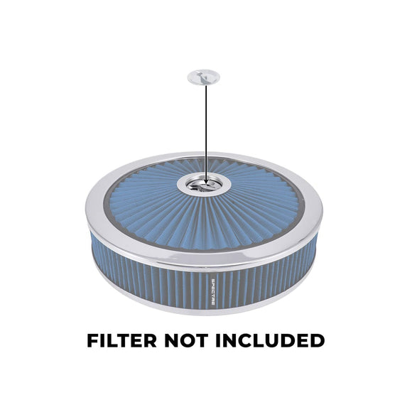 Spectre Air Cleaner Nut Low Profile (Fits 1/4in.-20 Threading) - Chrome