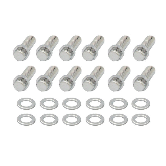 Spectre Intake Bolt Kit 12-Point w/Tool - Chrome