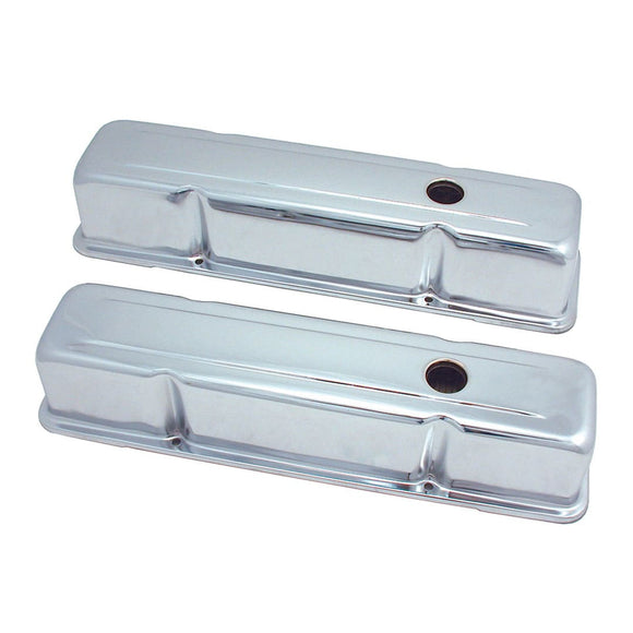 Spectre SB Chevy Tall Valve Cover Set - Chrome