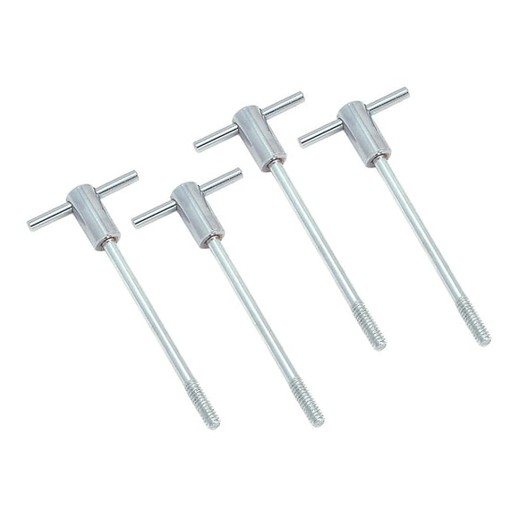 Spectre Chevy Center Bolt Valve Cover Bolt Set T-Bar - Chrome 4 Pack