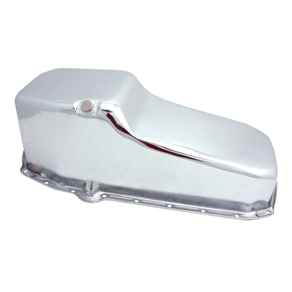 Spectre 55-79 SB Chevy Oil Pan w/4 Qt. Capacity - Chrome