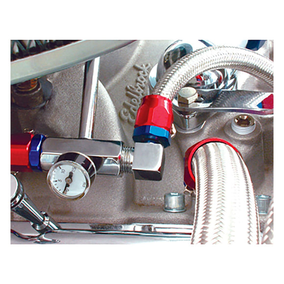 Spectre Fitting 90 Degree Barb NPT Threads (For 3/8in. Hose) - Chrome