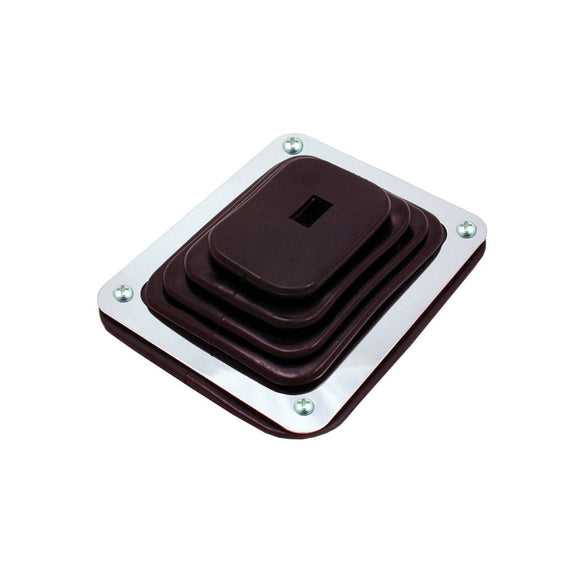 Spectre Shift Boot (Small) - Black Rubber w/Chrome Plated Steel Installation Ring