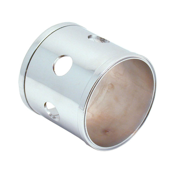 Spectre Universal Adapter Intake Manifold / Vent Port & Vacuum Sensor Adapter 3in. w/Collar - Chrome