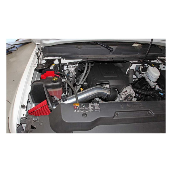 Spectre 11-13 GM 2500HD/3500HD V8-6.0L F/I Air Intake Kit - Polished w/Red Filter