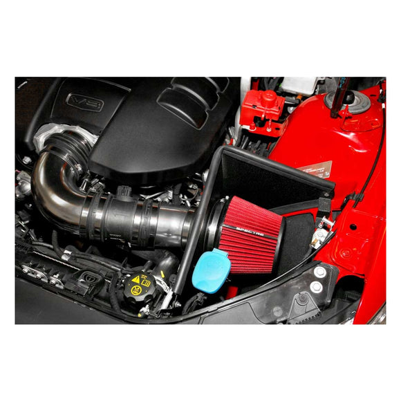 Spectre 08-09 Pontiac G8 V8-6.0/6.2L F/I Air Intake Kit - Polished w/Red Filter