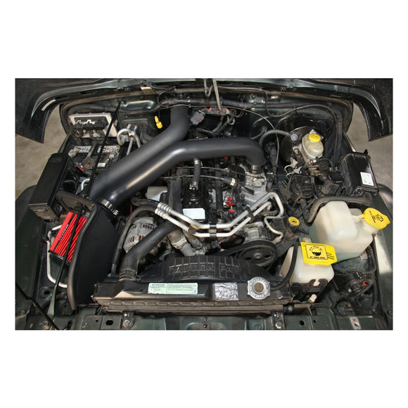 Spectre 97-06 Jeep Wrangler L6-4.0L F/I Air Intake Kit - Tex. Black w/Red Filter