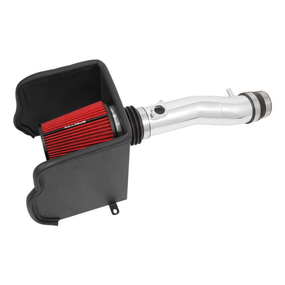 Spectre 16-18 Toyota Tacoma V6-3.5L F/I Air Intake Kit - Polished w/Red Filter