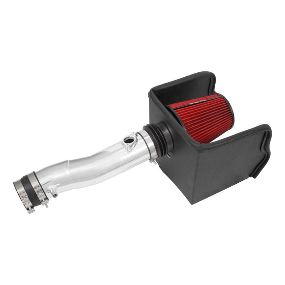 Spectre 16-18 Toyota Tacoma V6-3.5L F/I Air Intake Kit - Polished w/Red Filter