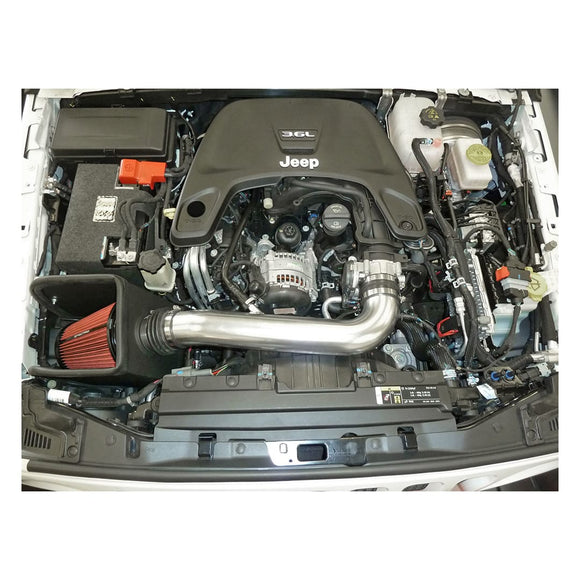 Spectre 2018 Jeep Wrangler V6-3.6L F/I Air Intake Kit - Polished w/Red Filter