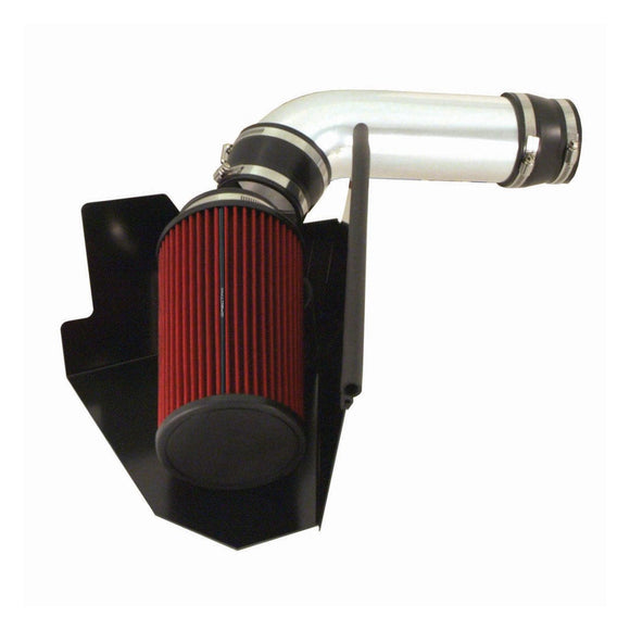 Spectre 96-00 GM Truck V8-5.0/5.7L F/I Air Intake Kit - Clear Anodized w/Red Filter