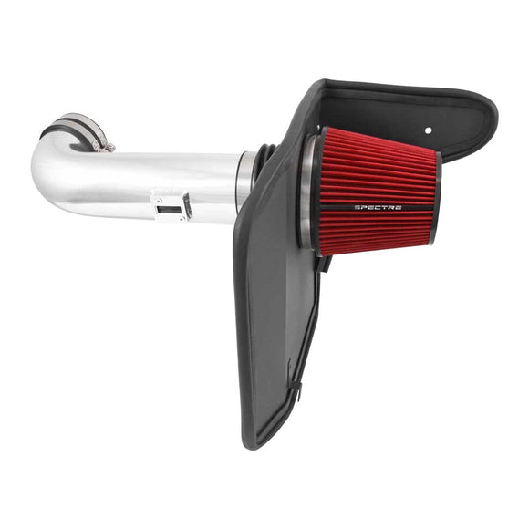 Spectre 10-12 Chevy Camaro V8-6.2L F/I Air Intake Kit - Clear Anodized w/Red Filter