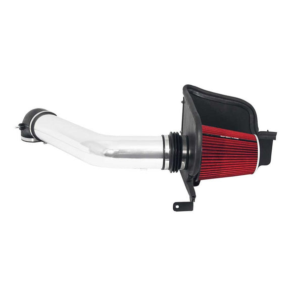 Spectre 04-08 Ford F150 V8-5.4L F/I Air Intake Kit - Clear Anodized w/Red Filter
