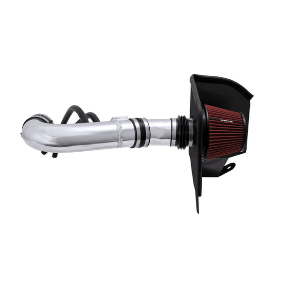 Spectre 04-14 Nissan Titan V8-5.6L F/I Air Intake Kit - Polished w/Red Filter