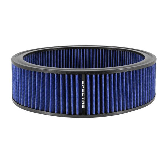 Spectre Round Air Filter 14in. x 4in. - Blue