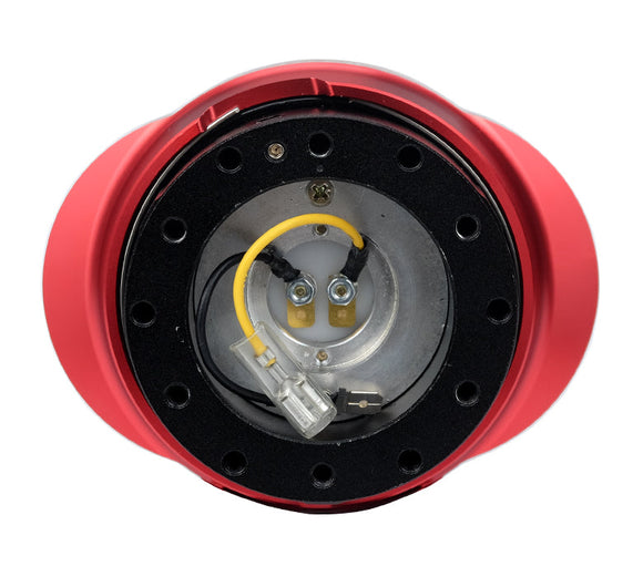 NRG Quick Release Kit - Black Body/ Red Oval Ring