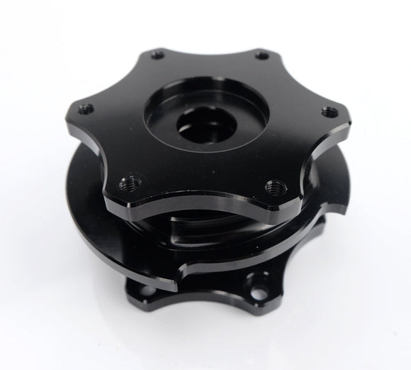 NRG Quick Release SFI SPEC 42.1 - Shiny Black Body / Shiny Black Ring