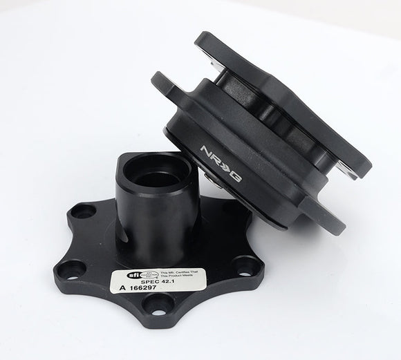 NRG Quick Release SFI SPEC 42.1 - Matte Black Body / Matte Black Ring