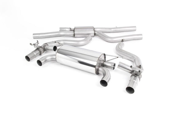 Milltek Sport BMW 2 Series F87 M2 Competition Coupé (2018-2020) Race Cat Back Exhaust System - With Quad GT-90 Cerakote Black Tips
