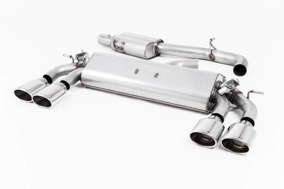 Milltek 3" Cat Back Exhaust - MK7.5 Golf R - Valved Resonated (Polished Oval Tips)