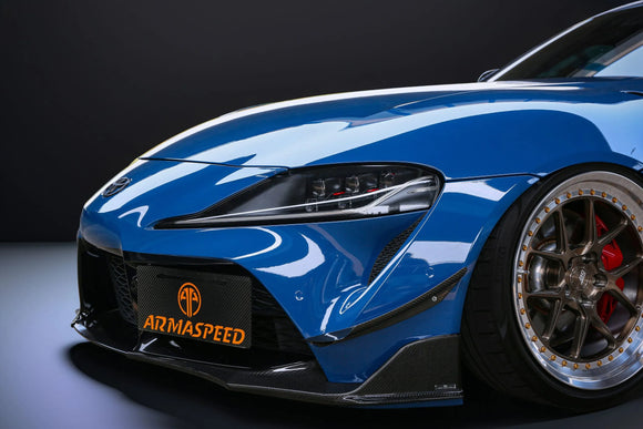 ARMASpeed Carbon Fiber Front Splitters Toyota Supra A90 MK5 2020-2024