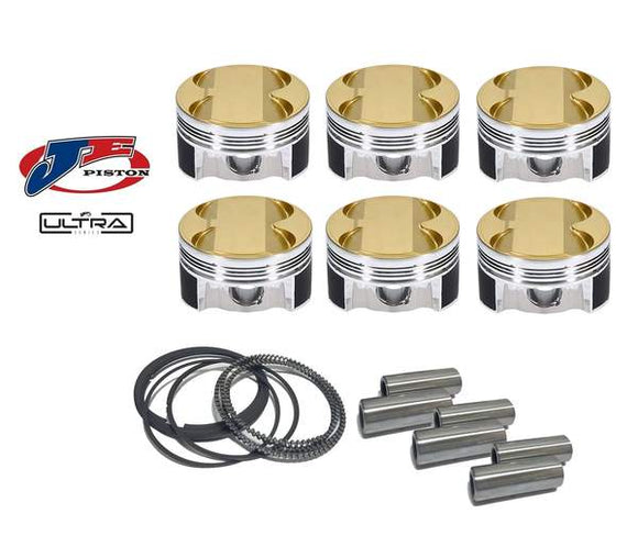 Ultra Series Piston Set By JE - 84.5mm .50mm Oversize Bore | 9.5:1 CR | Stock Stroke 89.6mm - BMW N55/S55