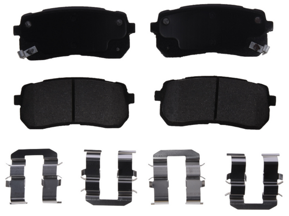 OEF3 OE Formulated Ceramic Rear Brake Pads Inc. Install Hdw. 2015-2021 Kia Sedona